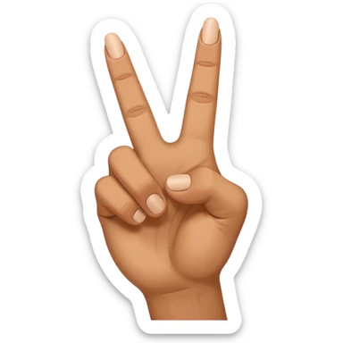 Now bend the middle finger sticker