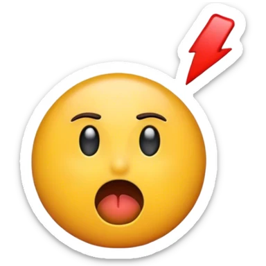 A SHOCKING EMOJI AND SHOWING THE RIGHTSID sticker