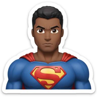 Black Superman sticker