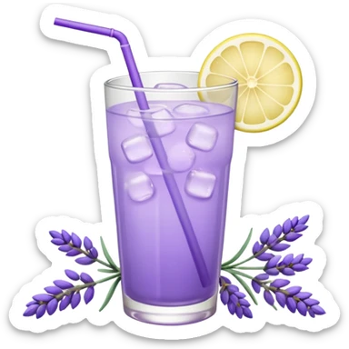 Lavender lemonade with lavender flowers  sticker