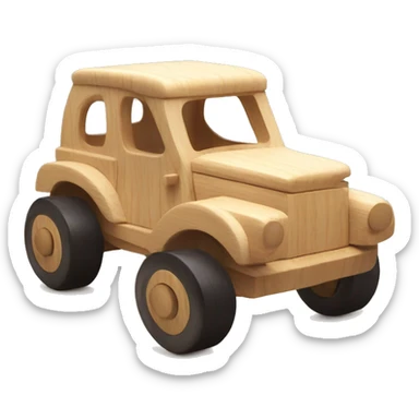 Car Wooden toy sticker