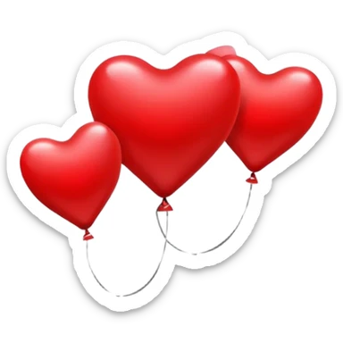 Balloons with a heart sticker