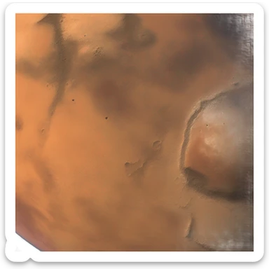 mars, the red planet sticker