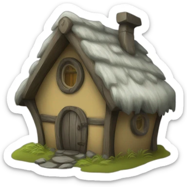 icelandic elve house sticker