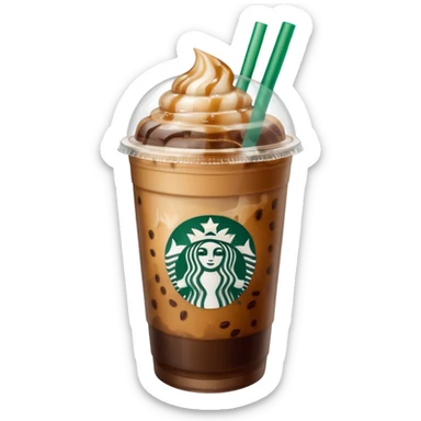 iced coffee starbucks sticker