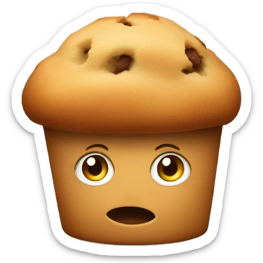 Little muffin with hands and feet  sticker