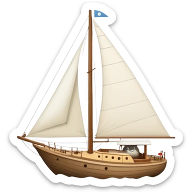 Totoro sailing yacht sticker