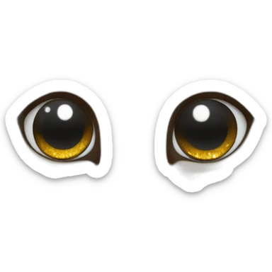 Chat avec des paillettes dans les yeux sticker