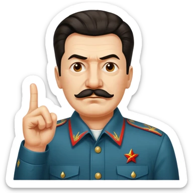 스탈린이 가운데 손가락를 날림 sticker