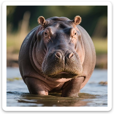 Hippopotamus sticker