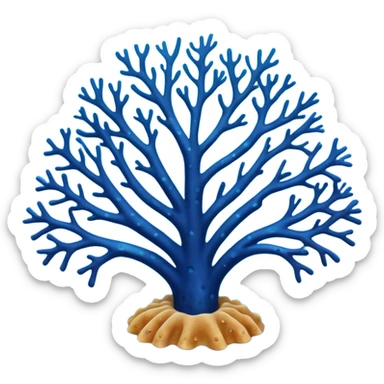 blue Coral in sea sticker