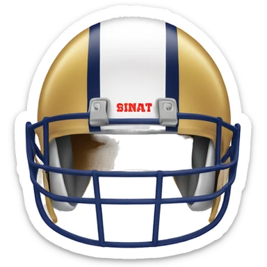 football helmet taco sticker