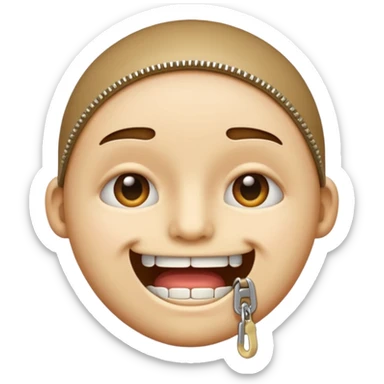 Zipper-Mouth Face emoji sticker