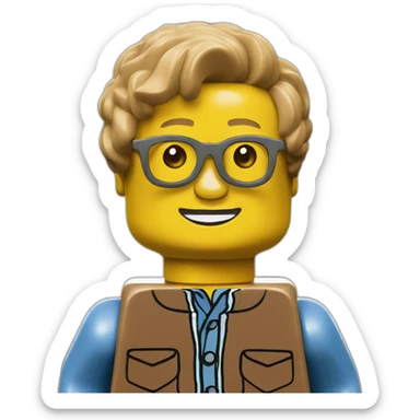 lego minifig sticker
