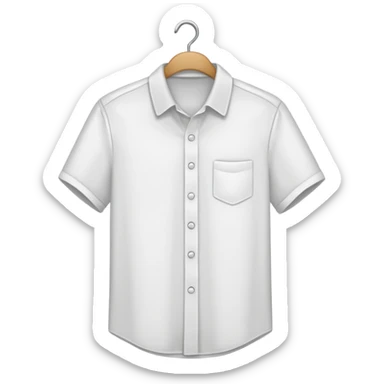 shirt hanged on a hanger sticker