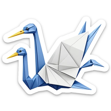 Origami Crane sticker