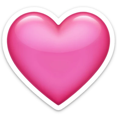 A glowing pink heart. Make it glow like crazy. Very bright and intense. More glow. Illuminated by a very bright light bring it sticker