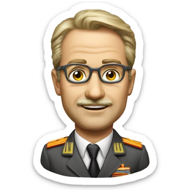 soviet engineer diplomat full scale photoealistic sticker