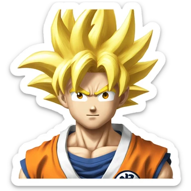 Goku from dragon ball z sticker