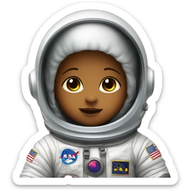 Baby in space suit sticker