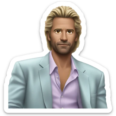 Guy in Miami vice  sticker