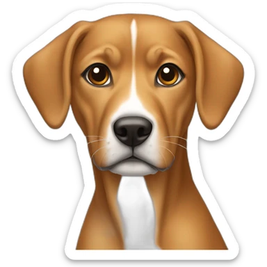 long legs mixed breed caramel sticker