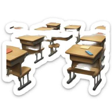 School classroom chalkboadd sticker