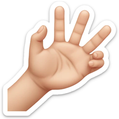 Baby finger promise sticker