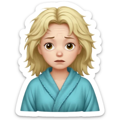 Tired overwhelmed mama sticker