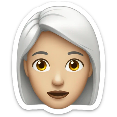 woman-head-pain sticker