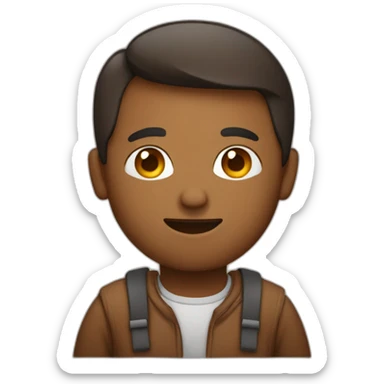 this one emoji exactly like it is, a programmer with laptop, but brownish skin sticker