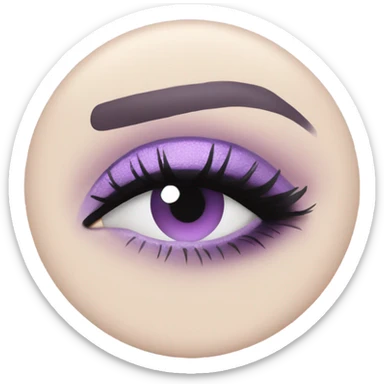 eyeshadow box pastel purple  sticker