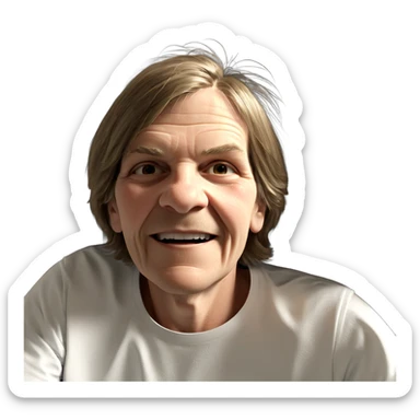 smiling young man closeup sticker