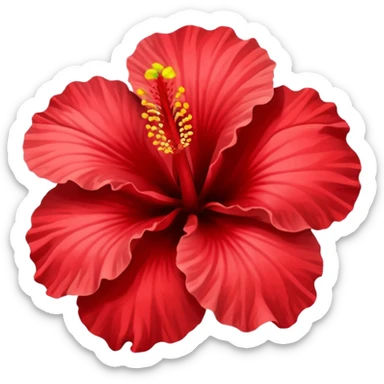 hibiscus flower sticker
