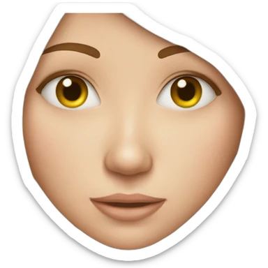 girl with acne sticker