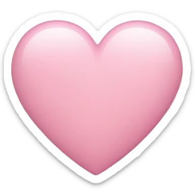Light pink heart sticker