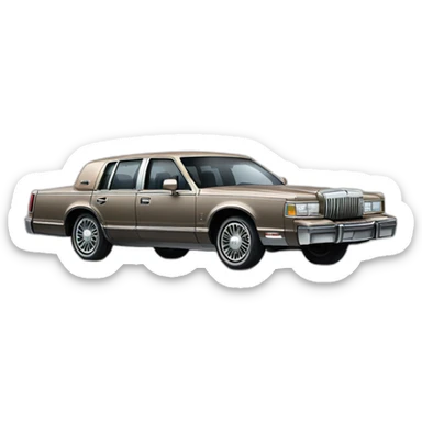 lincoln town car 1988 sticker