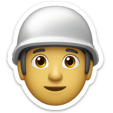 Calabera con casco de gerra sticker