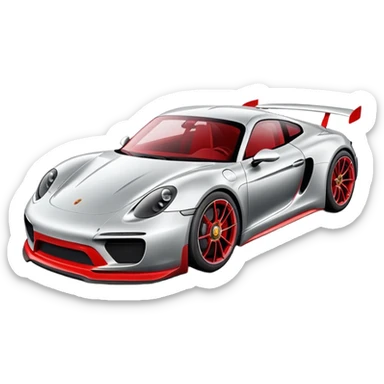 porsche sports car sticker