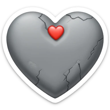 Corazon de piedra sticker