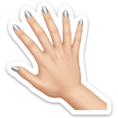 hand showing ar ring with 5 fingers sticker