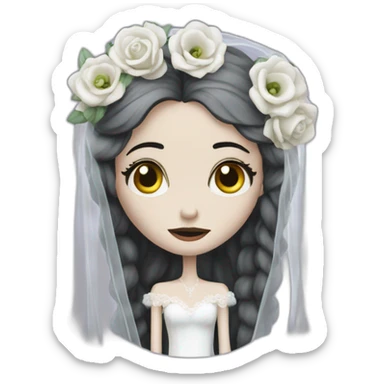 Corpse of bride sticker