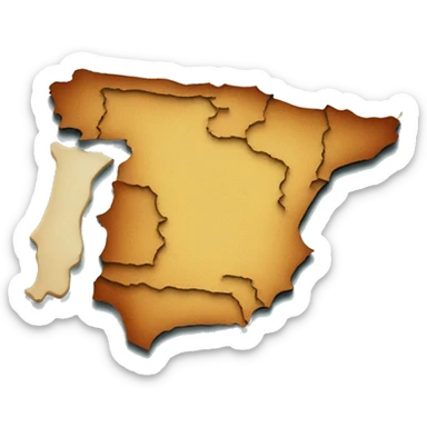 spain map sticker