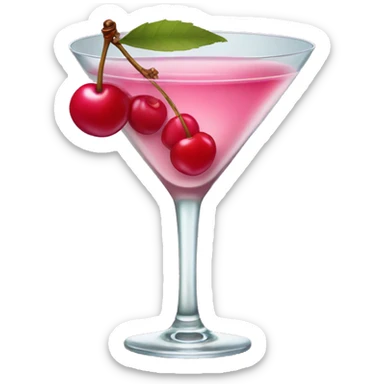 Pink cherry martini  sticker