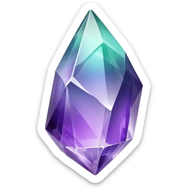 Fluorite crystal shard sticker