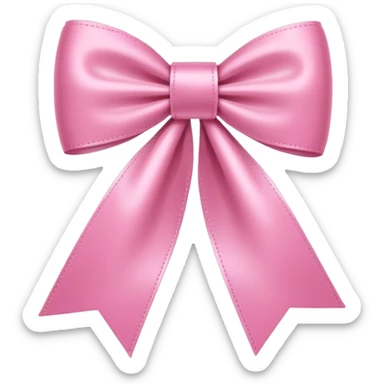 pink iphone with ribbon sticker