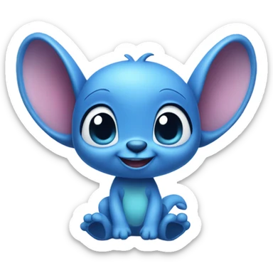 Stitch loving sticker