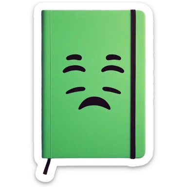 a classic moleskine notebook sticker