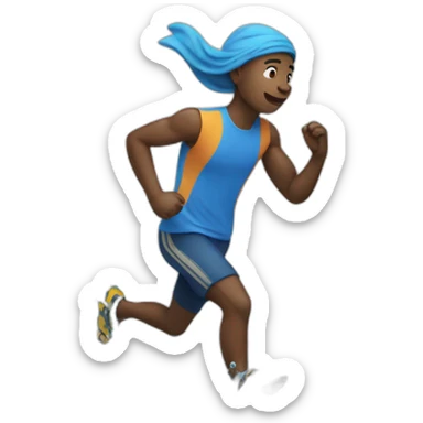 Salir corriendo al water sticker