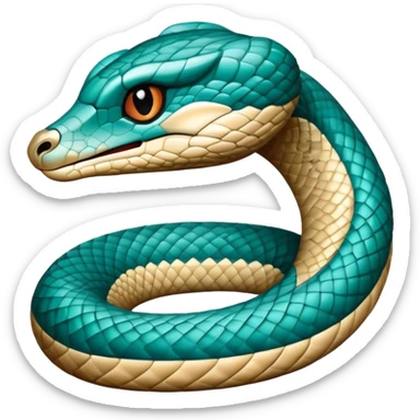 Arizona diamondback teal sticker